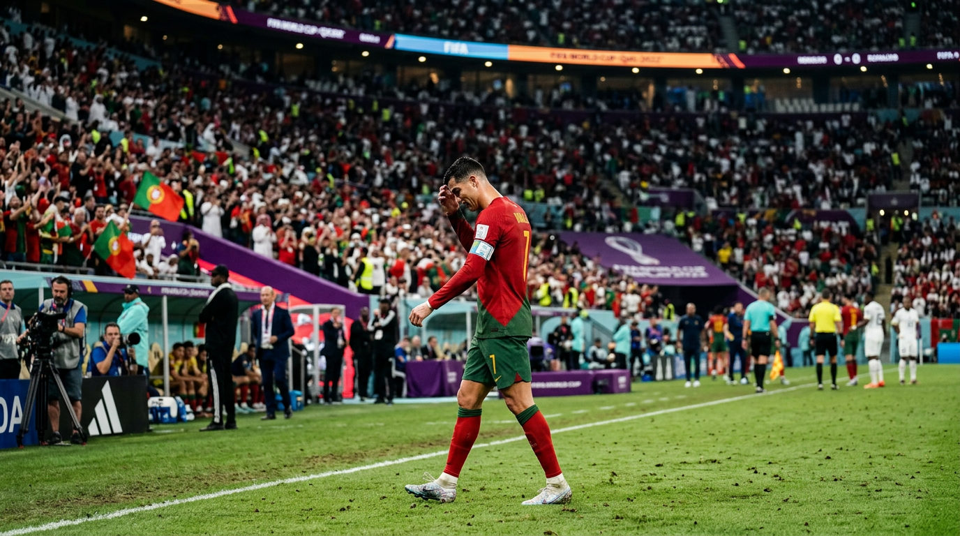 CR7's Fury: Subbed Off at 1-1, Then Watches Winning Goal From the Bench