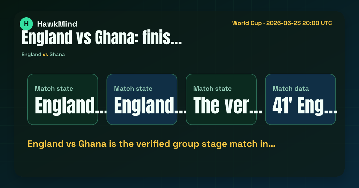 England vs Ghana:England vs Ghana is the verified group stage match in…