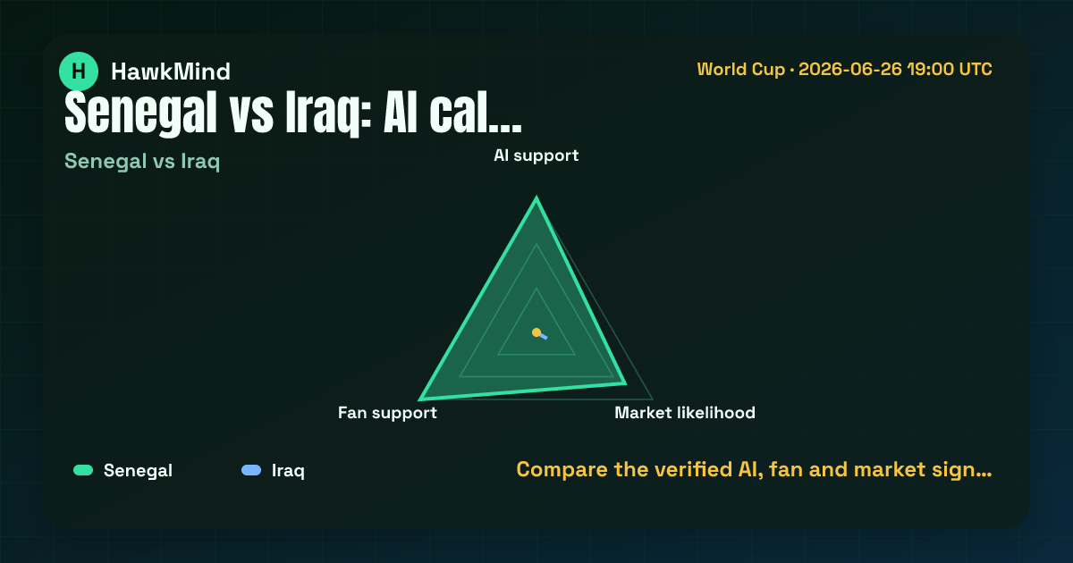 Senegal vs Iraq：Compare the verified AI, fan and market sign…