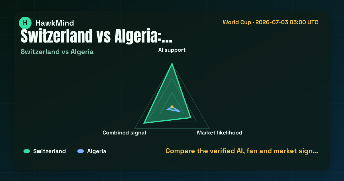 Switzerland vs Algeria：Compare the verified AI, fan and market sign…
